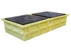 Enpac - Model EN-5482-YE - Double IBC Low-Top Spill Containment Pallet - Yellow