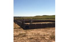 Enpac - Model EN-45-21214-PB-L - 21' x 21' x 4' Stinger Tank & Bladder Spill Containment Berm