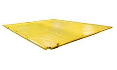 Eagle - Model EM-T8205YE - 12' x 51' x 4.5" - Economy Foam Wall Containment Berm