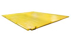 Eagle - Model EM-T8206YE - 12' x 63' x 4.5 Inch - Economy Foam Wall Spill Berm