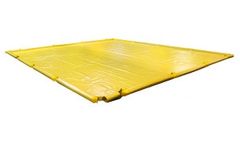 Eagle - Model EM-T8207YE - 24' x 39' x 4.5 Inch - Foam Wall Spill Containment Berm
