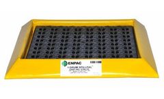 Enpac - Model EN-5750-YE-G - 1 Drum Spillpal Flexible Spill Deck With Grate, Yellow