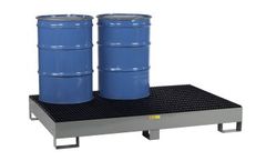 Little Giant - Model LG-SST-5176 - 6 Drum Forkliftable Steel Spill Pallet