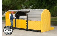 UltraTech - Model 1166 - Modular IBC Spill Pallets - 3 Tank, Outdoor Model