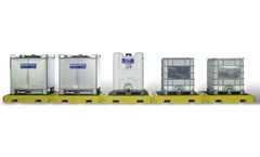 UltraTech - Model UT-1128 - Modular IBC Spill Pallets - 5 Tank, Indoor Model IBC Pallet