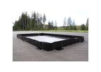 Spill Containment L-Bracket Berm - 10` x 20` x 18