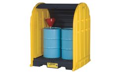 Justrite EcoPolyBlend - Model 28675 - DrumShed, 2 Drum Unit