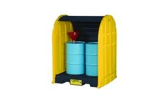 Justrite EcoPolyBlend - Model 28675 - DrumShed, 2 Drum Unit