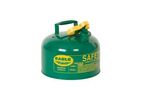 Eagle - Metal Type I Safety Can - Green 2.5 Gallons