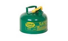 Eagle - Metal Type I Safety Can - Green 2.5 Gallons