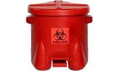 Eagle Claw - Model 945BIO - HDPE Biohazardous Waste Can