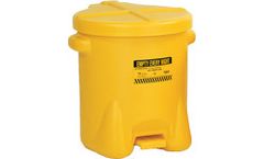 Eagle - Model 937-FLY - Polyethylene Oily Waste Can