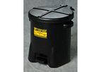 Eagle - Model 937-FLBK - 14 Gallon Black Oily Waste Can