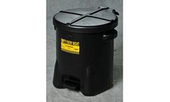 Eagle - Model 937-FLBK - 14 Gallon Black Oily Waste Can