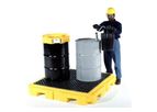 UltraTech - Model P4 Plus - Spill Pallet 9631 - 4 Drum - with Drain