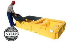 UltraTech - Model 1144 - Twin IBC Spill Pallet - with Drain