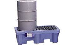 UltraTech - Model UT-1212 - Ultra-Spill Pallet P2 Flourinated - 2 Drum - No Drain
