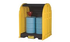 Justrite EcoPolyBlend - Model 28675 - DrumShed, 2 Drum Unit