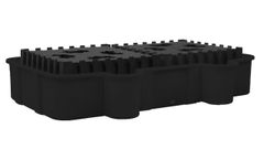 Eagle - Model EM-1684BD - Double IBC Containment Unit - Black With Drain