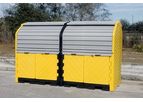 UltraTech - Model 9651 - Hard Top P8 Plus - 8 Drum Spill Containment Unit - With Drain