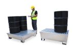 Ultratech - Model UT-1180 - 2 Drum Steel Spill Pallet
