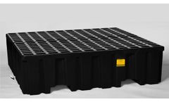 Eagle - Model 1640B - Spill Containment Pallet - 4 Drum - With Drain