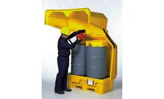 UltraTech HardTop - Model UT-1083 - P2 Spill Pallet - 2 Drum - With Drain for  Storage Units