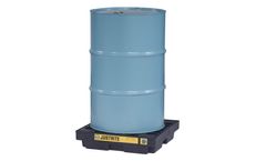 Justrite EcoPolyBlend - Model 28653 - 1 Drum Black Accumulation Center
