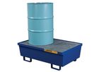 Justrite - Model 28610 - Spill Containment Pallet - Two Drum Blue