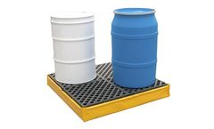 UltraTech - Model 1346 - 4 Drum Flexible Spill Pallet P4 - With Drain