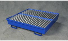 Eagle - Model EM-1640ST - Four Drum Steel Spill Containment Pallet