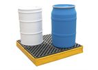 UltraTech - Model 1341 - Flexible 4 Drum Spill Pallet P4 - No Drain