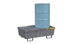 Justrite - Model 28611 - Spill Pallet - 2 Drum Galvanized Steel