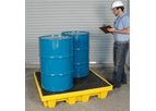 UltraTech - Model 1231 - Spill Pallet Nestable 4 Drum With Drain
