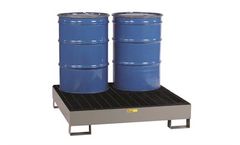 Little Giant - Model SST-5151 - 4 Drum Forkliftable Steel Spill Pallet