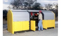 UltraTech - Model UT-9652 - Ultra Hard Top P12 Plus - Outdoor Drum Pallet - 12 Drum - No Drain