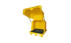 UltraTech - Model 1081 - Hard Top P4 Spill Pallet - 4 Drum - With Drain