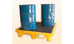 UltraTech - Model 1001 - Ultra-Spill Pallet P4 - 4 Drum With Drain