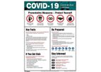 Model AF-SP125300-L - 22" x 17" Safety Poster: COVID-19 Coronavirus Disease