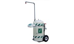 Hughes Mobile Self Contained Emergency Safety Shower with Eye/Face Wash