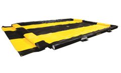 Justrite Washdown QuickBerm - Model JR-28576 - 10` x 11` x 4 Inch Portable Drive-through Station