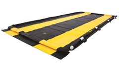 Justrite Washdown QuickBerm - Model JR-28581 - 14` x 54` x 4 Inch Portable Drive-through Station