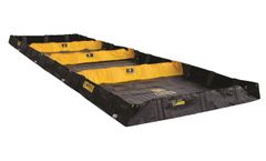 Justrite Decon QuickBerm - Model JR-28574 - 6`W x 20`L x 8 Inch H- 4 Zone Portable Multi-Zone Decontamination Berm