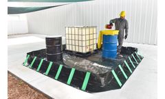 Ultratech - Model UT-8610 - 6` x 6` x 12 Inch - Compact Spill Containment Berm