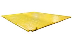 Eagle - Model EM-T8201YE - Foam Wall Spill Containment Berm - 12` x 15` x 4.5 Inch