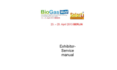 SolarEnergy 2013 - Exhibitor Service Manual