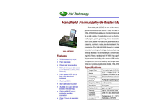 Hal - Model HCO202 - Handheld Carbon Dioxide Meter - Brochure