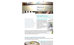  	Kaplan - Hydro Turbines - Brochure