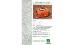 Vibrock - Model V9000 Seismograph - Portable Vibration Monitor System - Brochure