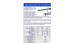 UVO3 - Model Silver Plus - UV Units with UV Sensors - Brochure